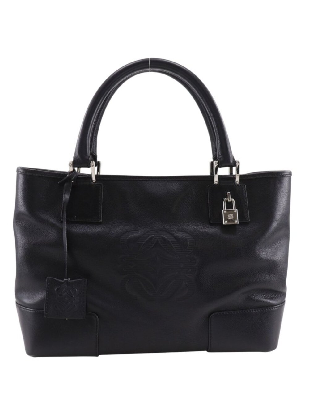 Loewe Amazona Fusta Anagram Leather Black Handbag